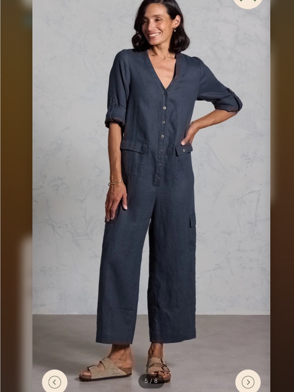 NOMAD MARA French Linen  Jumpsuit XXS
